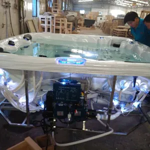 Outdoor 5 Person Entertainment Acrylic Massage Bathtub Indoor Relax Soaking SPA Hot Tub thumbnail-5