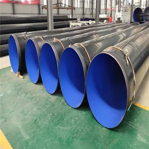 Welded Large-diameter Plastic-coated Steel Pipes, Polyethylene-coated Steel Pipes, Black Pipes Delivered Nationwide thumbnail-1