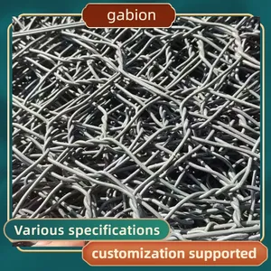 Reinforced Selvage Gabion Basket High Shear Strength Bridge Abutment Scour Protection thumbnail-4