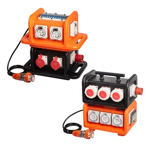 Yellow and Black IP67 Waterproof Plastic Portable Socket Box Outdoor Industrial Machinery Electric Distribution Box thumbnail-2