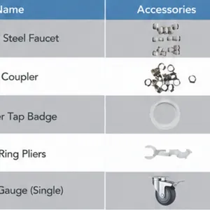 4-Tap Air-Cooled Cabinet Beer Dispenser thumbnail-3
