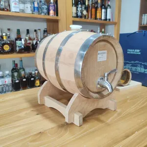 Oak Barrel With Viewing Window - Free Technical Support, 30-Day Trial, Food Grade Materials, 5 Gallon thumbnail-5