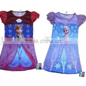 Cheap Wholesale Frozen Elsa Anna Dresses Tutu Girl Dresses for Summer Outlet ou thumbnail-1