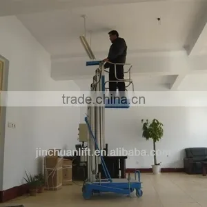 Single Mast Hydraulic Electric Protable Telescopic Elevated One Man Lift Platform/man Lift thumbnail-5