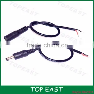 DC Power Cable 5.5/2.1mm Male and Female With Wire Solder thumbnail-1