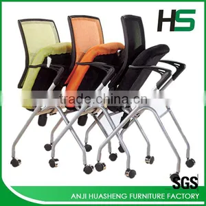 Modern Color Customized Mesh Folding Task Chair With Wheels thumbnail-6