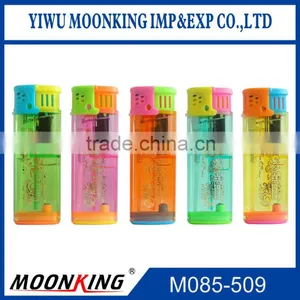 Five Mix Color Gas Refillable Electric Cigarette Lighter Windproof Torch Lighter thumbnail-1