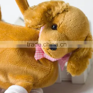 Cute Soft Plush Animal Bag/New Design Cuddly Toy Puppy Hand Zipper Bag/Plush Animal Handbag thumbnail-2