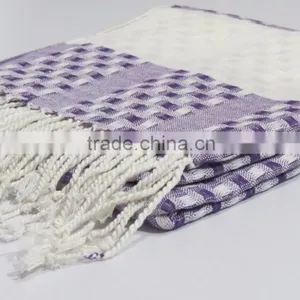 Turkish Towel Hammam Peshtemal Fouta Cotton Pareo Indian Manufacturer thumbnail-3