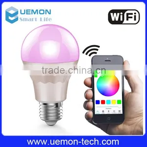 Wifi Controlled Led Colorful Smart Light Bulb 7W E26 E27 RGBW Wifi Led Bulb thumbnail-1