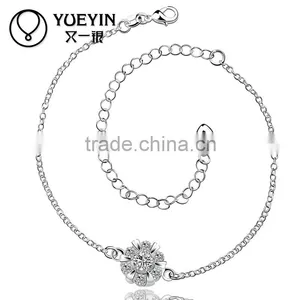 Fashion Latest Design SGS Verified CZ Charm Anklet thumbnail-1