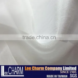 Black and White Sheer Voile Curtain Fabric thumbnail-3
