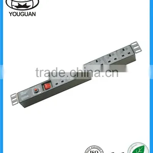 19 Inch 6 Ways Pop up Socket Rack PDU thumbnail-1