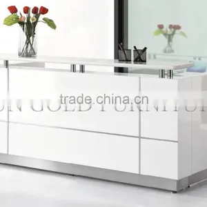 Modern Wooden Reception Desk Beauty Salon 2 Person Reception Desk (SZ-RTB001) thumbnail-6