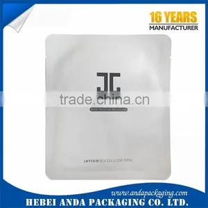 Gravure Pringing Heat Seal Facial Mask Bag/Three Sides Sealed Aluminum Foil Bag For Facial Mask Packaging thumbnail-1