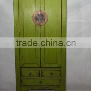 Chinese Antique Two Door Three Drawer Wardrobe thumbnail-1