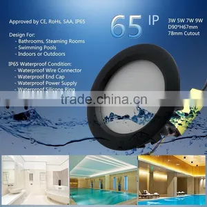 Dongguan 5W 9W SMD LED Down Light, IP65 Waterproof LED Down Light For Hotel, Bathroom, Ship, Steaming Room thumbnail-1