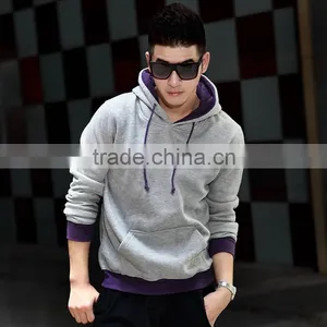 High Quality Custom Cheap Plain Pullover Hoodies thumbnail-3