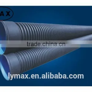 Large Diameter 200-1000mm HDPE Corrugated Drainage Pipes thumbnail-1