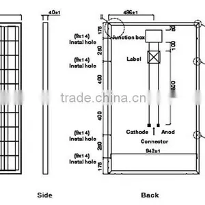 Photovoltaic Components 100W Renewable Energy Poly Solar Panels for Home Use thumbnail-4