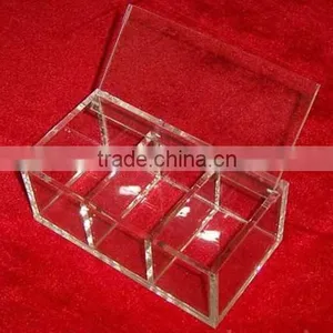 Traditional Divided Acrylic Storage Box,modern Colorful Acrylic Display Box thumbnail-2