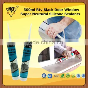 300ml Rtv Black Door Window Super Neutural Silicone Sealants thumbnail-1