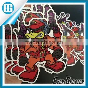 Custom Self Adhesive Cartoon Vinyl Stickers Warning Sticker Waterproof Promitional Gift thumbnail-6