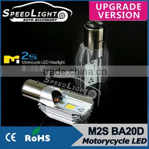 SpeedLight High Brightness 12V 6W 800LM BA20D LED Bulb 12V Replacement Motorcycle Lamp 12V 35/35W BA20D thumbnail-1