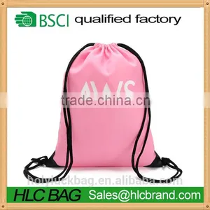 Customized Logo Branded Promotional Drawstring Bag With Leather thumbnail-4