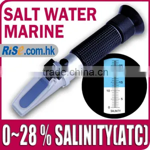 Salinity 0-28% Salt Water Aquarium ATC Refractometer thumbnail-1