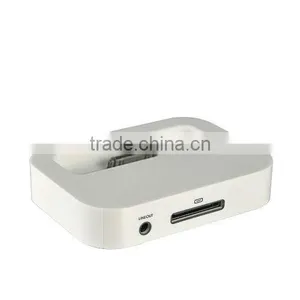Charging Dock Cradle for Apple IPhone 4 With Audio Output (white) thumbnail-1