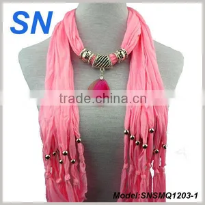 Latest Fashion New Design Agate Pendant Scarf thumbnail-1