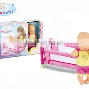 New Design Hot Sale Cheap 12 Inch China Baby Alive Doll With Bed thumbnail-5