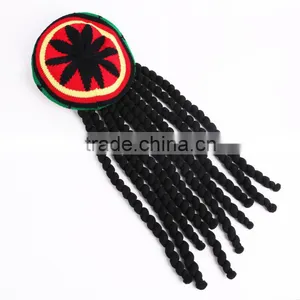 Hot Jamaica Reggae Stylish Knitted Earflap Hat Jamaica Knitted Rasta Hat With Dreadlocks Bob Marley Hair Fancy Hat thumbnail-6