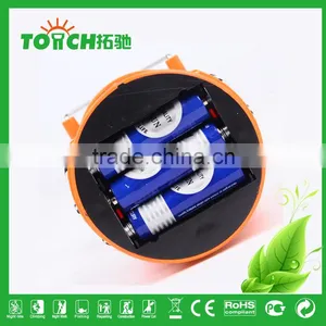 Orange Color Solar Lantern New Design Rechargeable Camping Light High Power Tent Lamp Ball Bulb Torch thumbnail-5