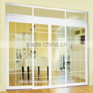 French Double Glazed PVC/UPVCserise Patio Sliding Glass Doors,sliding Apartment Doors, Windows and Doors thumbnail-6