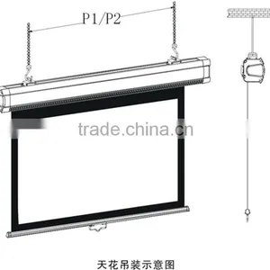 Projector Screen for Led Projector/Manual Self-lock Projector Curtain thumbnail-1