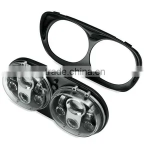 Newest Motorcycle Projector Daymaker LED Headlight Harley Road Glide thumbnail-4