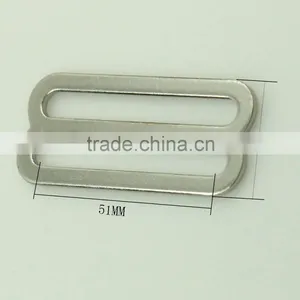 China Supplier Eco-friendly 51mm Metal Belt Webbing Strap Double Buckle Adjuster Buckle Quality Choice thumbnail-2