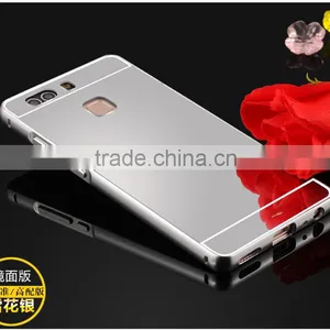 Luxury Mirror PC Back Case Aluminum Metal Bumper Case Cover For Huawei P9 Lite thumbnail-5
