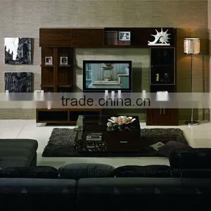 Functional Glass Wooden Coffee Table thumbnail-1