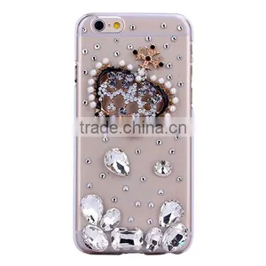 China Manufacturer OEM ODM Phone Case for Iphone 6 Dimond Frameplastic Back Cover Case for thumbnail-4