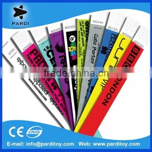 Nightclub Custom Give Away Tyvek Paper Wristbands/bracelets Quality Choice thumbnail-1