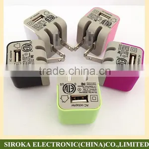 For Samsung for IPhone Universal Home Charger 5V 1A US Folding Plug Travel Wall Charger With Lead-free Material thumbnail-5