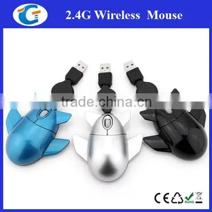 Wired Airplane Computer Mouse With Extendable Cable thumbnail-3