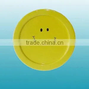 Ceramic Hand Painted Round Plate thumbnail-1