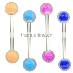 TR01068 Tongue Barbell Colorful Tongue Piercing thumbnail-6