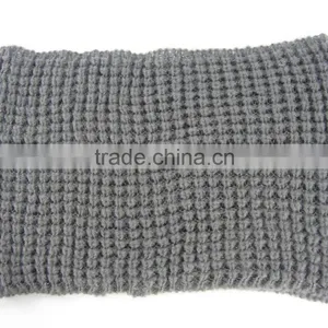 Stock Item Cheap Circle Scarf Gray Loop Scarf Knitted Round Neck Scarf thumbnail-5