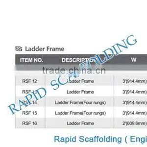 Green Metal Construction System Ladder Frame Scaffolding for Sales thumbnail-1