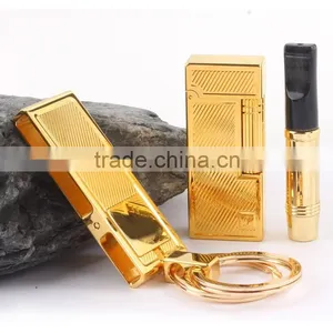 Lighter,cigarette Holder,key Chain in Gloden Color for ,business 2015 New Products Gift Item thumbnail-2